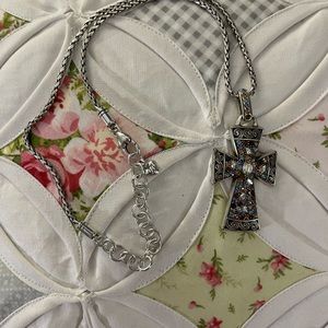 Brighton multi colored cross necklace